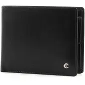 Esquire Geldbörse Herren 8KF RFID Schutz Leder schwarz Portemonnaie Geldbeutel 2295-49
