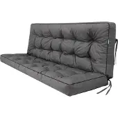 Stanis³aw Jurga Pillowprim "Pola" Sitzpolster für Hollywoodschaukel – 180x110cm – wetterfest & bequem, graphit