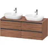 Duravit Waschtischunterschrank Ketho.2 140x55cm, B bs, N Nat, 4 Schub., wandhängend