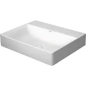 Duravit Möbelwaschtisch geschliffen DuraSquare 60x47cm, o. ÜL, m HLB, o. Hahnloch, weiß