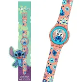 Kids Euroswan Wecker Stitch rosa Digitaluhr