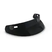 DMD Standard Schwarz 3-Knopf-Visier für Vintage Retro Helm
