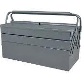 Ironside 191-453 Werkzeugkasten Metall, 5-teilig, 54 x 20 x 20 cm, schwarz (1 Set)