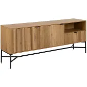 Ebuy24 Jaipur Sideboard 2 Türen, 1 Schublade, 1 Ablage Wild Eiche Nachbildung.