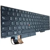 T-ProTek DEUTSCHE-Tastatur Schwarz Rahmen mit Beleuchtung,Trackpoint für Lenovo Thinkpad E580