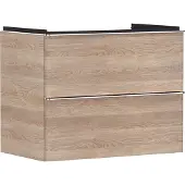 Hansgrohe Waschtischunterschrank Xelu Q 780x605x475mm eiche natur Griff chrom eiche natur Griff chrom