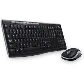 Logitech MK270, Volle Größe (100%), Kabellos, RF Wireless, Schwarz, Maus enthalten