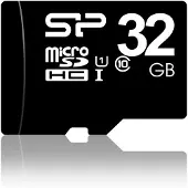 Silicon Power SP032GBSTH010V10SP, 32 GB, MicroSDHC, Klasse 10, UHS-I, 40 MB/s, Class 1 (U1)