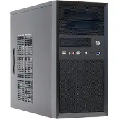 Chieftec CT-01B-OP, Mini Tower, PC, Schwarz, micro ATX, SECC, Heimbüro