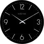 Nextime 3157ZW, Wand, Quarzuhr, Kreis, Schwarz, Weiß, Glas, Erwachsene