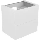 Keuco Edition 11 Waschtischunterbau 700 x 700 x 535 mm mittig mit 2 Auszüge - Weiß Lack Glanz - 31342210000