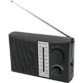 Soundmaster TR490SW, Tragbar, Analog, AM, FM, Schwarz, Extern, DC / Batterie