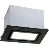 Klarstein Dunstabzugshaube Unterbau, Einbau-Dunstabzugshaube Flach mit Spülmaschinenfestem Aluminium-Fettfilter, 506m³/h Luftstrom, LEDs, Abzugshaube aus Stahl, Dunstabzugshaube ohne Abluftrohr