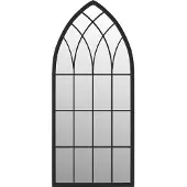 Syfax Spiegel Schwarz 100x45 cm Eisen für den Innenbereich