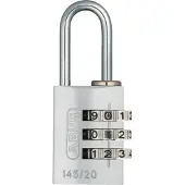 ABUS Zahlenschloss 145/20 Aluminium massiv Silber