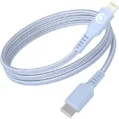 BigBen Interactive CBLTISCMFI1M2RLB, 1,2 m, Lightning, USB C, Männlich, Männlich, Blau