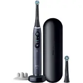 Oral-B iO Series 8s, Erwachsener, Vibrierende Zahnbürste, Tägliche Pflege, Zahnfleischpflege, Sensibel, Whitening, Schwarz, 2 min, Schwarz