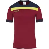 Uhlsport Trainings-T-Shirt OFFENSE 23 Unisex 1003804_01 bordeaux/marine/fluo gelb L