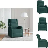 vidaXL Relaxsessel Dunkelgrün Stoff - Sessel