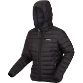 Regatta Marizion Steppjacke für Damen mit Kapuze, Farbe:Schwarz, Größe:40