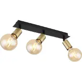 Globo Lighting Strahler Metall schwarz matt, 3x E27