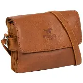 Mustang Leder Umhängetasche Catania Crossbody Cognac braun