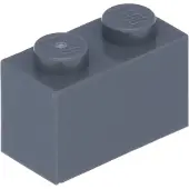 LEGO 250 Stück 3004 Stein Brick 1x2 Part Basic Steine 250 Dunkelgrau