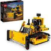 LEGO Technic Schwerlast Bulldozer, Spielzeug-Planierraupe zum Bauen, Ergänze deine Baustelle, Konstruktionsspielzeug für Kinder, Technik-Geschenk für Jungs und Mädchen ab 7 Jahren 42163