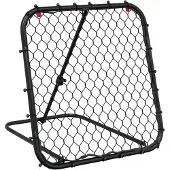 vidaXL Fußball-Rebounder Verstellbar Schwarz 84x73x60-80 cm Stahl