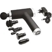 Technaxx Lifenaxx Muskel-Massagegeraet kompakt LX-013, Akku, 2 h, 12 V, 180 min, Schwarz, Silber, 60 mm