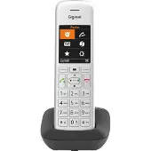 Gigaset CE575, Analoges/DECT-Telefon, Kabelloses Mobilteil, Freisprecheinrichtung, 200 Eintragungen, Anrufer-Identifikation, Silber
