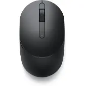Dell Mobile Wireless-Maus – MS3320W – Schwarz, Beidhändig, Optisch, RF Wireless + Bluetooth, 1600 DPI, Schwarz