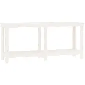 Syfax Werkbank Weiß 180x50x80 cm Massivholz Kiefer