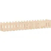 vidaXL Hochbeet Lattenzaun-Design 200x30x30 cm Massivholz Kiefer