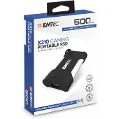 Emtec X210G, 500 GB, USB Typ-C, 3.2 Gen 2 (3.1 Gen 2), 1100 MB/s, 10 Gbit/s, Schwarz, Weiß