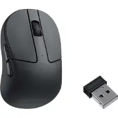 Keychron M4, rechts, Optisch, RF Wireless + Bluetooth + USB Type-C, 26000 DPI, Schwarz