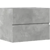 vidaXL Badschrank Betongrau 60x38,5x45 cm Holzwerkstoff