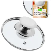 Kadax Glasdeckel 16 cm, hitzebeständig für Topf