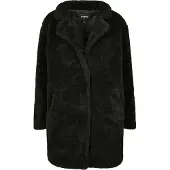 Urban Classics Pelzmantel für Damen Jiss schwarz XXL