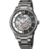 Festina Herren Uhr Luxus Edelstahl Armbanduhr schwarz UF20632/1