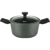 Fissman Topf mit abnehmbaren Griffen -Brilliant, 24x12cm, 4,5l, Aluminium, oliv