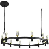 ITALUX PND-83812-24 Almelo Pendelleuchte LED D1018mm 50,4W/3103lm 3000K schwarz, gold