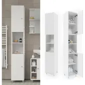 Vicco Badschrank Fynn Weiß 30 x 190 cm, Model 24261