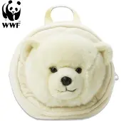 WWF Plüschrucksack Eisbär (Ø25cm) Rucksack Polar Bear Kinderrucksack Backpack