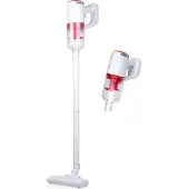 Dirt Devil DD9001, 2-in-1 Akku Staubsauger 80W, Weiß|Rot