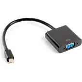 Lanberg AD-0006-BK, 0,2 m, VGA (D-Sub), Mini DisplayPort, Männlich, Weiblich, 1920 x 1200 Pixel