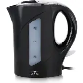 Lentz Wasserkocher 1 Liter Warmwasserbereiter Automatische und manuelle Abschaltung Schwarz