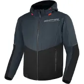 SHIMA Daybreaker Motorrad Zip Hoodie, grau/schwarz, M