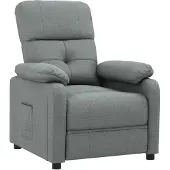 Syfax Relaxsessel Dunkelgrau Stoff