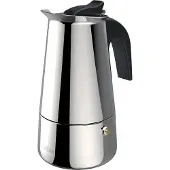 Xavax Barista, Mokka-Kanne, 0,2 l, Schwarz, Edelstahl, Edelstahl, 4 Tassen, Polyamid